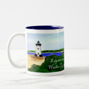 Mug léger Edgartown Harbour (Texte)