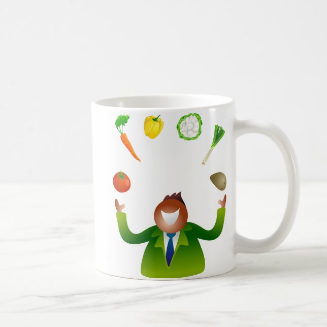 Mug Légumes de jonglerie d'homme (Droite)