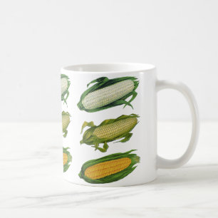 Mug Légumes sains de nourriture vintage, maïs frais su