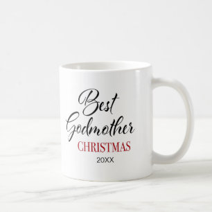 Mug L'élégante Meilleure Godmère Noël Photo Coffee