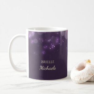 Mug L'Élégante Parties scintillant Purple Bokeh Éclate