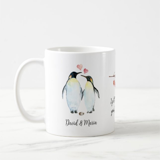 Mug L'empereur Penguin Couple amoureux (Gauche)
