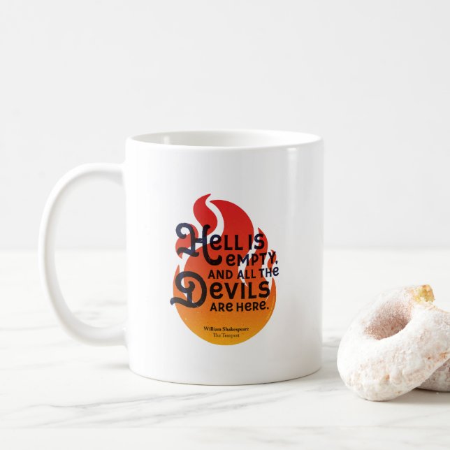 Mug L'enfer de William Shakespeare est vide (Avec donut)