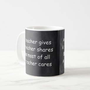 Mug L'enseignant donne des actions Cares Chalkboard Id
