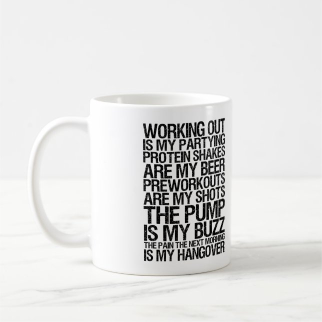 Mug L'Entraînement Est Ma Fête - Gym Motivational (Gauche)
