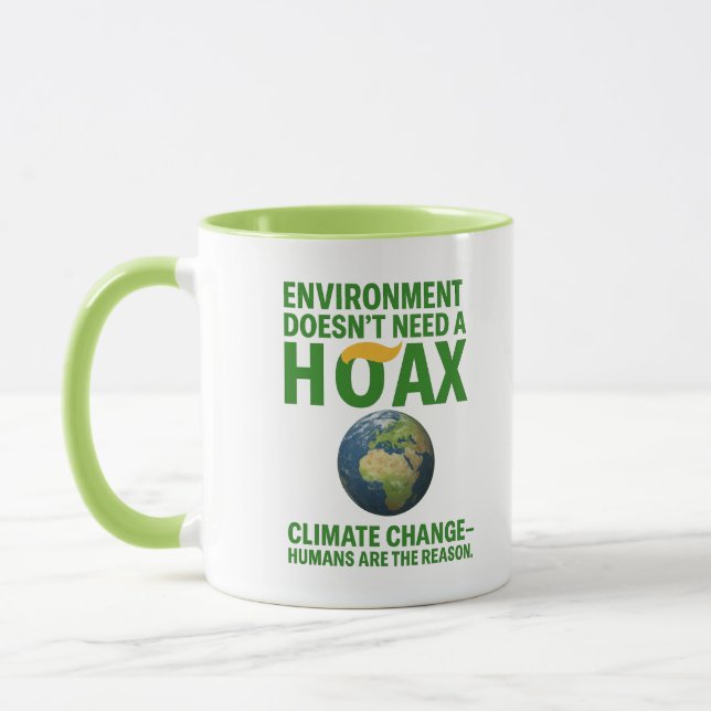 Mug L'environnement n'a pas besoin d'un canular - Chan (Gauche)