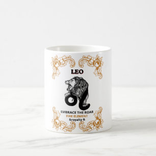Mug Léo Zodiaque Royal Embrasser le Rugissement de l