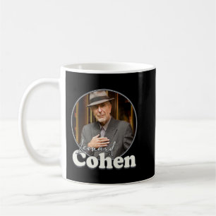 Mug Leonard Cohen Retro Portrait FanArt Hommage