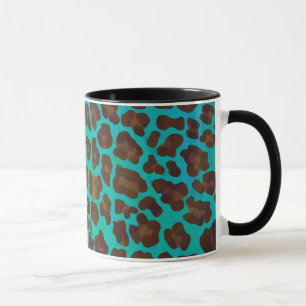 Mug Léopard Brown et Turquoise