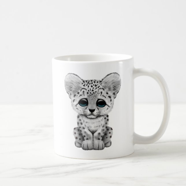Mug Léopard de neige mignon de bébé CUB (Droite)