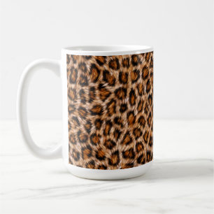 Mug Leopard Jaguar Chat fourrure Brown Motif-24609