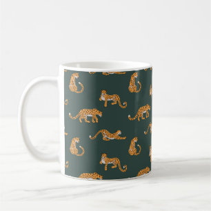 Mug Leopard motif plat couleur transparente illustr de