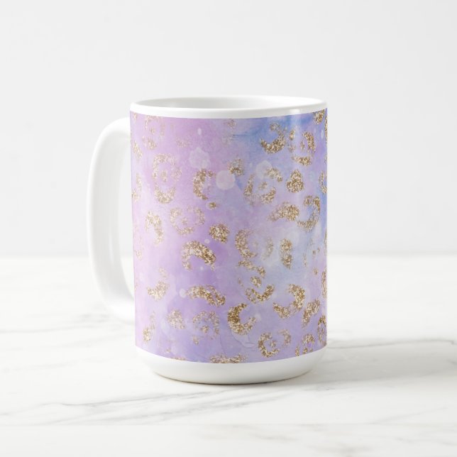 Mug Leopard Peinture série Design 3 (Devant gauche)