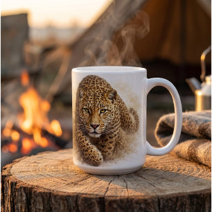 Mug Léopard Silent Stalker   Art de la faune africaine