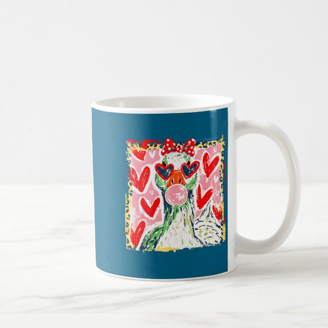 Mug Leopard Valentine's Day Goose Funny Cute Goose Hun (Droite)