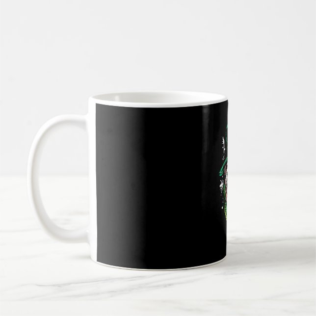 Mug Leprechaun en métal noir foncé le jour de la Saint (Gauche)