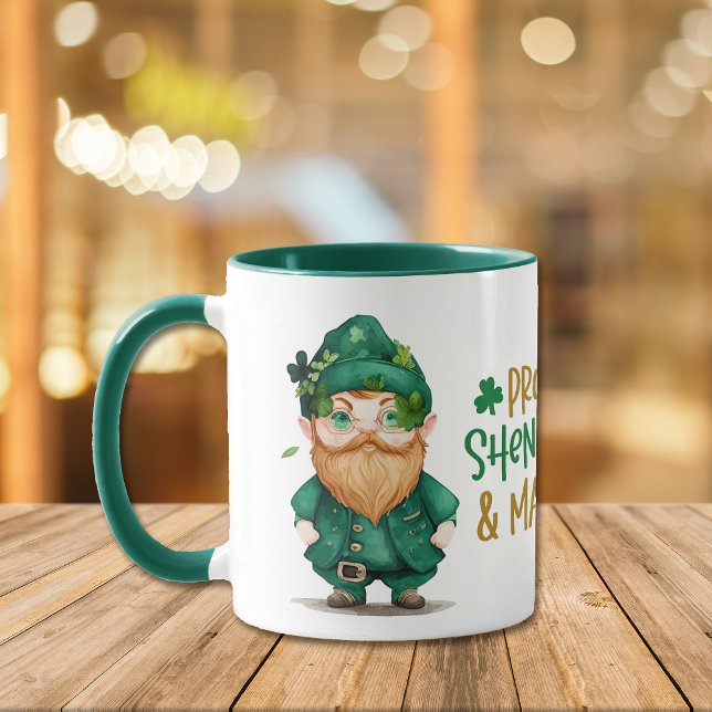 Mug Leprechaun Gnome Prone aux Shenanigans (Créateur téléchargé)