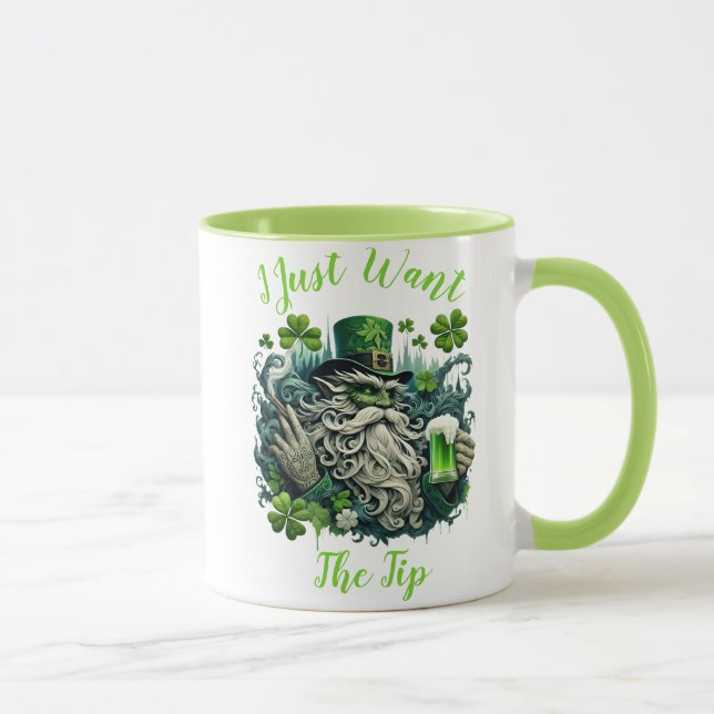 Mug Leprechaun Whimsical Savourer Un Froid (Droite)