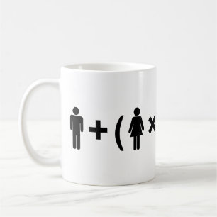 Mug L'équation d'amour pour les femmes