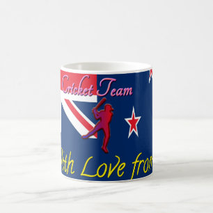 Mug L'équipe de cricket néo-zélandaise : L'amour de mo