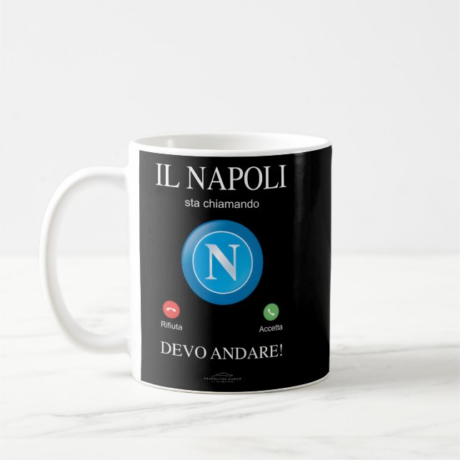 Mug L'Équipe De Football Napoli Appelle L'Écran D'Appe (Gauche)