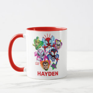 Mug L'équipe Spidey contre Electro, Sandman et Black C