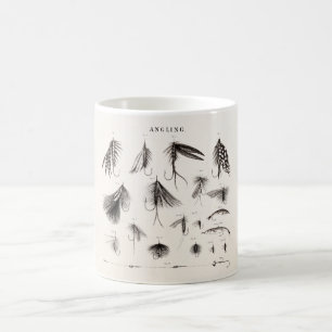 Mug Les 1800s vintages pêchant la pêche de mouche