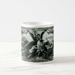 Mug Les 1896 USA certificat d'argent des cinq dollars
