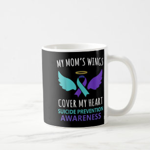 Mug Les ailes de ma mère recouvrent le ruban de sensib