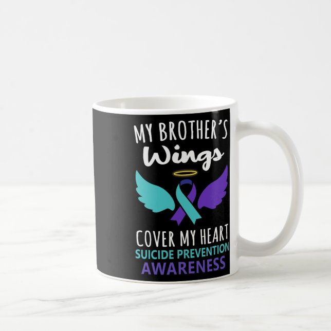 Mug Les ailes de mon frère couvrent la sensibilisation (Droite)