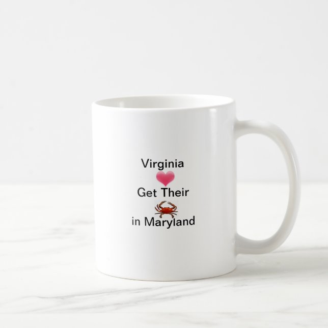Mug Les amants de la Virginie obtiennent des crabes (Droite)