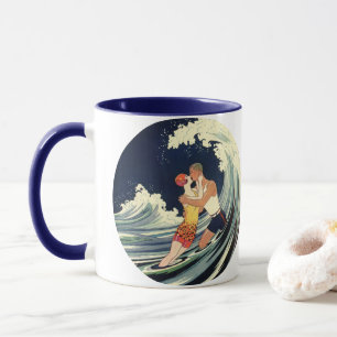 Mug Les amateurs d'art déco vintage se baignent dans l