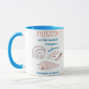 Mug Les amis sont comme des coquillages