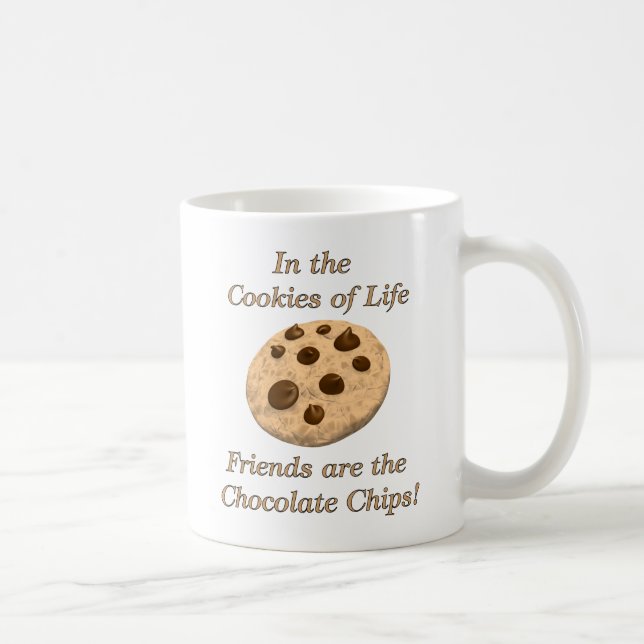 Mug Les amis sont les puces de chocolat ! (Droite)