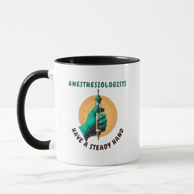 Mug Les anesthésiologistes ont une main stable, Anesth (Gauche)