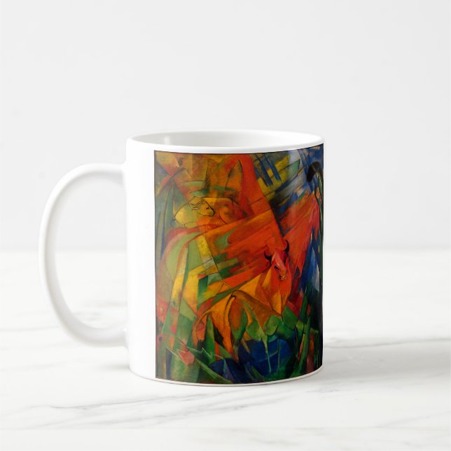 Mug Les animaux dans un paysage par Franz Marc (Gauche)
