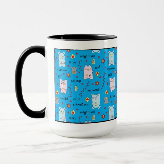 Mug "Les animaux de compagnie d'Hanoukka fantasque (Gauche)
