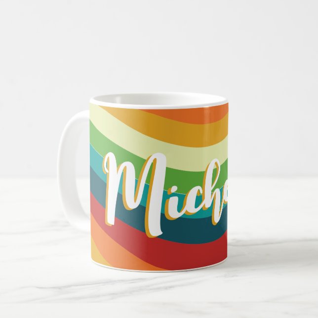 Mug Les années 70 rétro Vintage (Devant gauche)