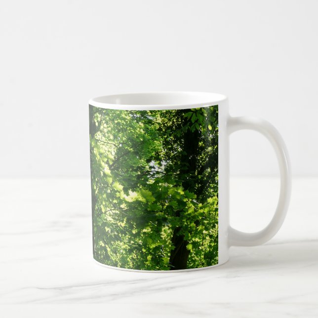 Mug Les arbres au printemps. Bute Park, Cardiff. Pays  (Droite)