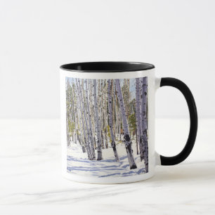 Mug Les arbres d'Aspen dans la forêt