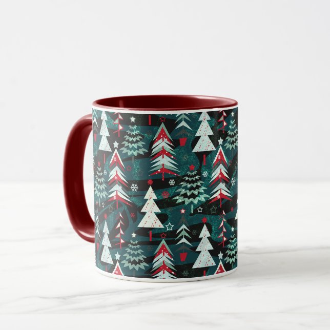 Mug Les arbres de Noël. (Devant gauche)