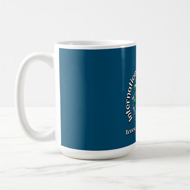 Mug Les arbres sont des trésors. Journée international (Gauche)