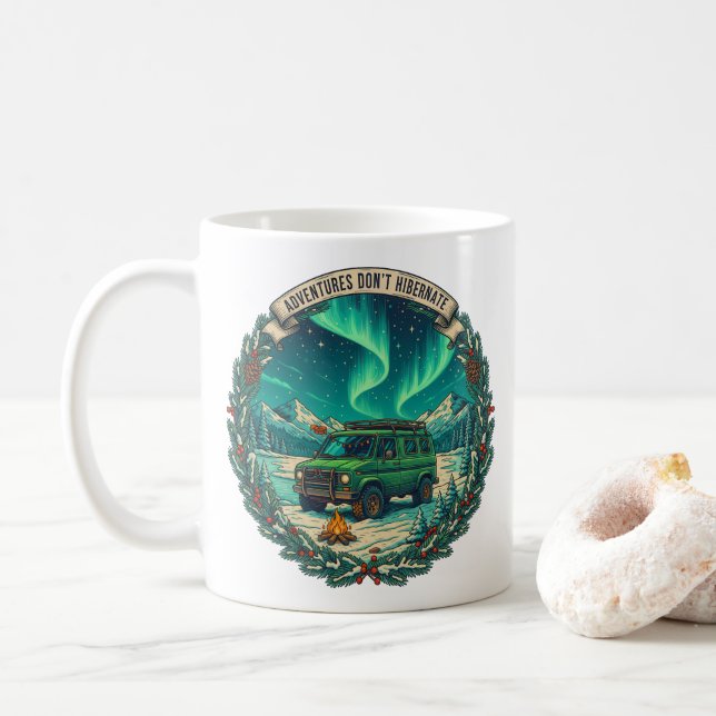 Mug Les aventures n’hibernent pas les Van d’hiver Art (Avec donut)