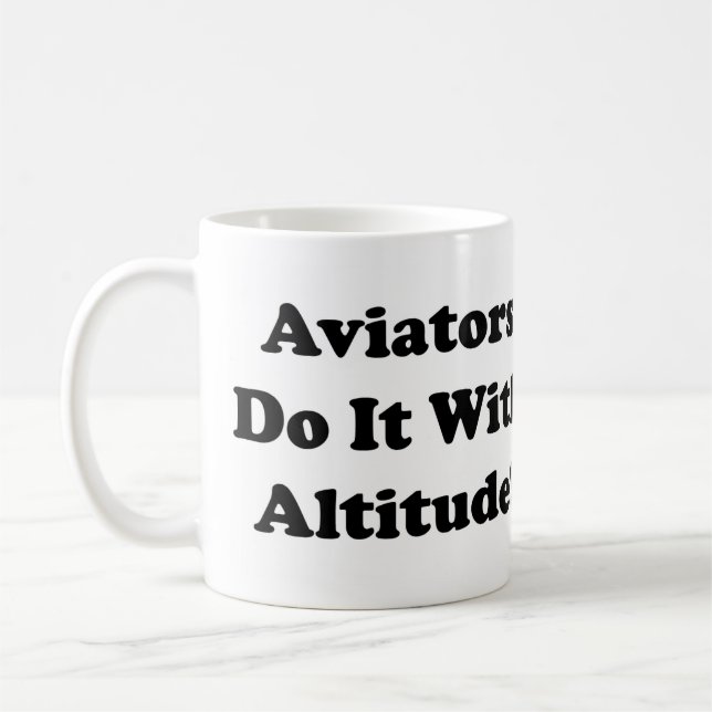 Mug Les aviateurs le font avec l'altitude (Gauche)