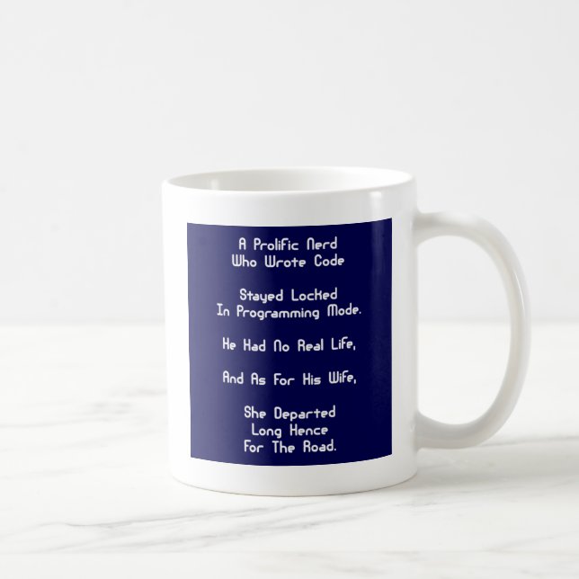 Mug Les bleus de ballot de programmeur (Droite)