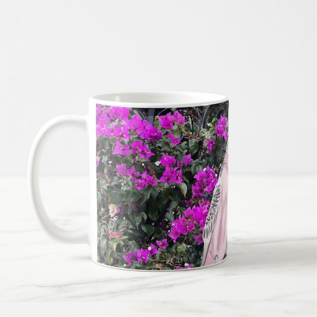 Mug Les bougainvilliers roses et bleus contre les boug (Gauche)