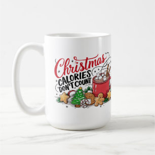 Mug Les calories de Noël amusantes ne comptent pas