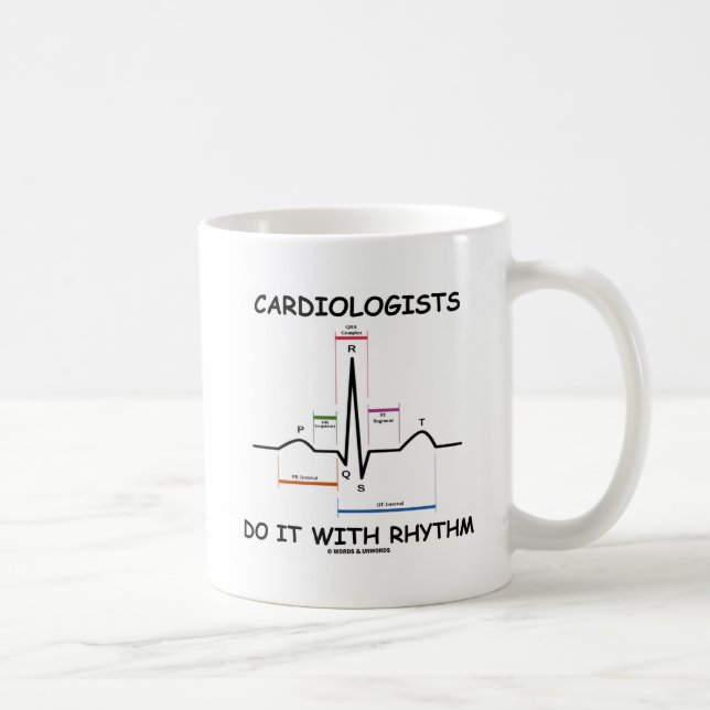 Mug Les cardiologues le font avec le rythme (ECG/EKG) (Droite)