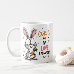 Mug Les carottes sont mon langage de l'amour Mignon la