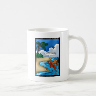Mug Les cartes de T-shirts drôles de poissons de golf